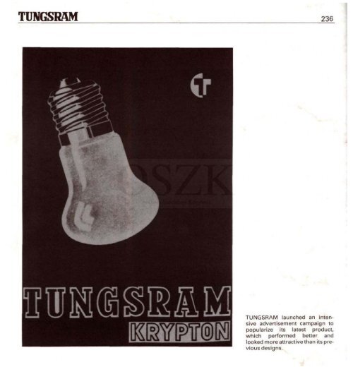 THE HISTORY OF TUNGSRAM 1896-1945 - MEK