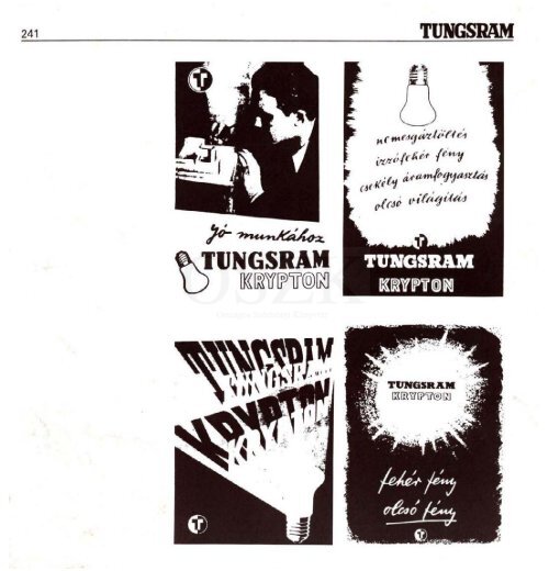 THE HISTORY OF TUNGSRAM 1896-1945 - MEK