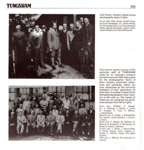 THE HISTORY OF TUNGSRAM 1896-1945 - MEK