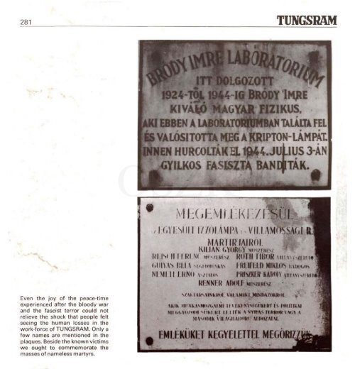 THE HISTORY OF TUNGSRAM 1896-1945 - MEK