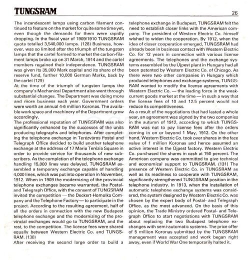 THE HISTORY OF TUNGSRAM 1896-1945 - MEK