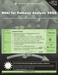 RNAi for Pathway Analysis 2006.pdf - Cambridge Healthtech Institute