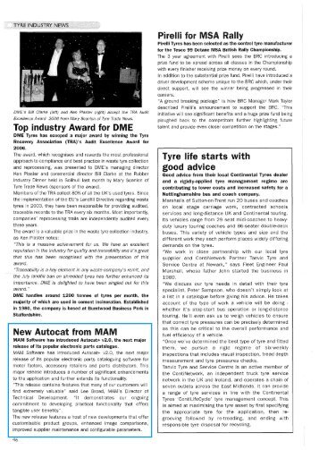 Pirelli's 'JD Power Award' - MAM Software Ltd