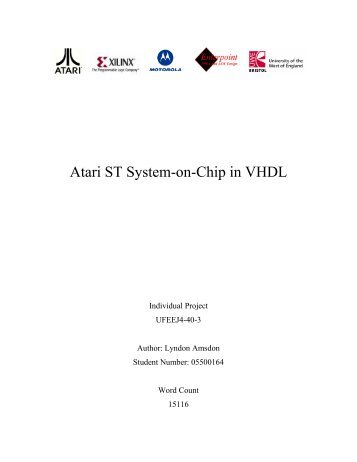 Atari ST System-on-Chip in VHDL (Author: Lyndon Amsdon) [undated]