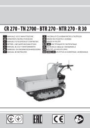 CR 270 - TN 2700 - BTR 270 - NTR 270 - R 30 - Nibbi