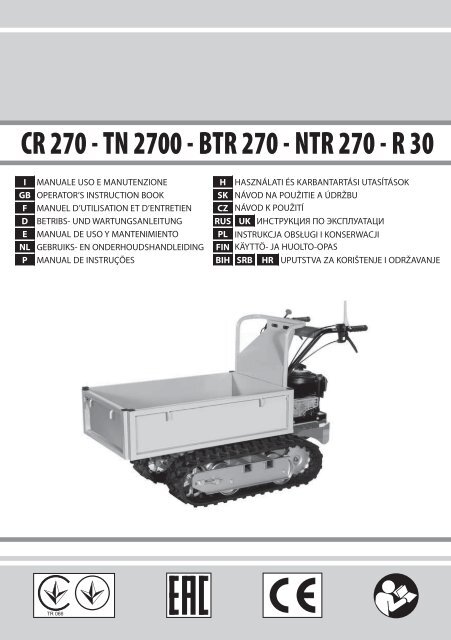CR 270 - TN 2700 - BTR 270 - NTR 270 - R 30 - Nibbi