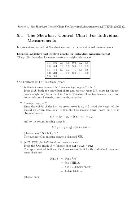 Chapter 5 Control Charts For Variables