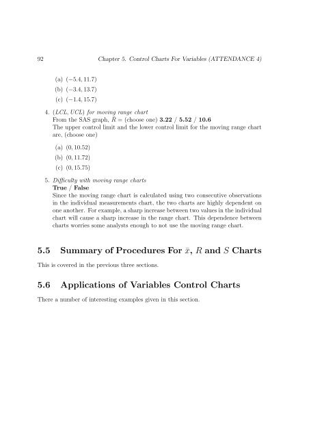 Chapter 5 Control Charts For Variables