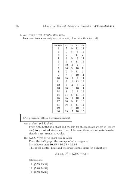 Chapter 5 Control Charts For Variables