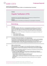 Label fÃ¼r Tests und Arbeitsmittel - Fachgruppe Diagnostik - SDBB