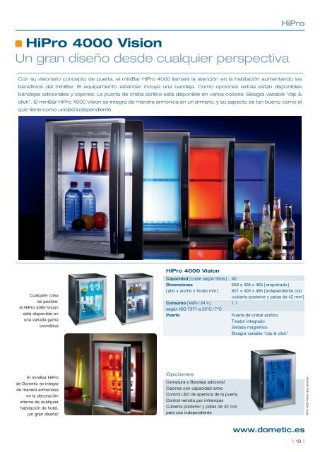 catalogo minibares dometic - Ciho