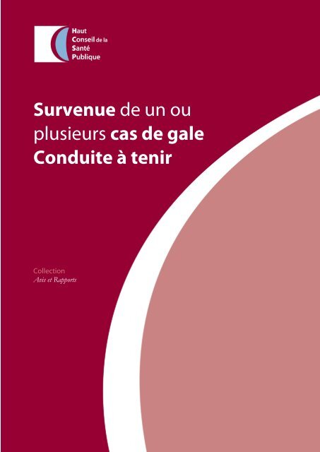 Survenue de un ou plusieurs cas de gale. Conduite Ã  tenir (HCSP ...