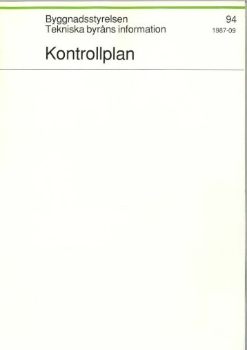 Kontrollplan