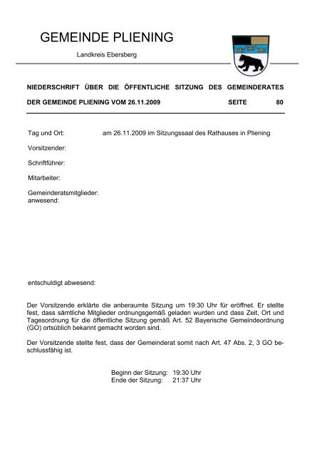 GEMEINDE PLIENING