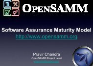 04 Shakeel Tufail OpenSAMM ... - Build Security In