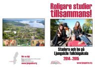 Studera och bo på Ljungskile folkhögskola 2013–2014