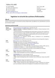 CV - Pages personnelles Ã  TELECOM Bretagne