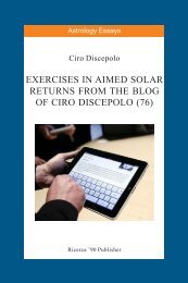 Exercises in Aimed Solar Returns from the Blog of ... - cirodiscepolo.it