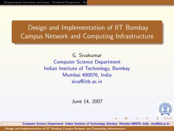 Design and Implementation of IIT Bombay Campus Network and ...