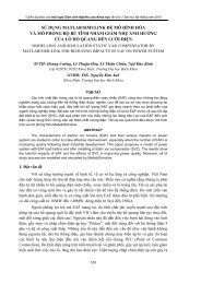 Sá»¬ Dá»¤NG MATLAB/SIMULINK Äá» MÃ HÃNH HÃA VÃ ... - sdh.udn.vn