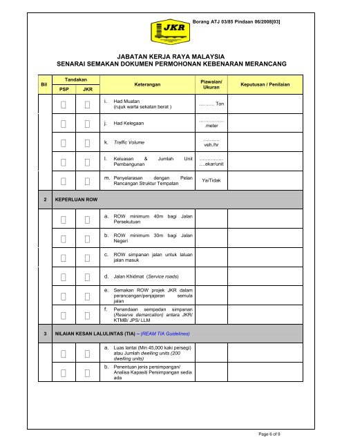 Garis Panduan Memproses Permohonan Pembangunan Tepi Jalan ...