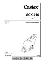 SCX-716 (Castex Carpet Extractor)  - Tennant Company