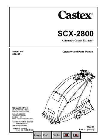 SCX-2800 - Tennant Company