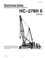 HC--278H II - Link-Belt Construction Equipment