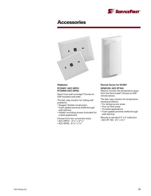 Specifically designed for Heating, Ventilation, Air ... - Servipartes