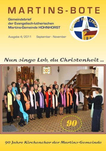 MARTINS-BOTE - Evangelische Martins-Gemeinde Hohnhorst