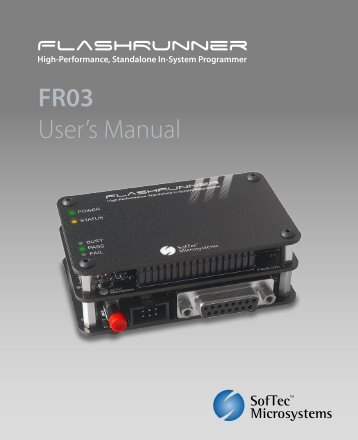 FlashRunner FR03 User's Manual - Ahlers EDV Systeme GmbH