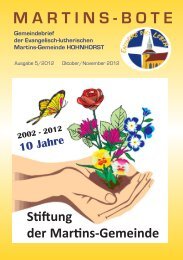 Hol(l)ywood - the show will go on - Evangelische Martins-Gemeinde ...