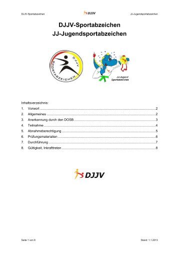 Sportabzeichen - Deutscher Ju-Jutsu Verband