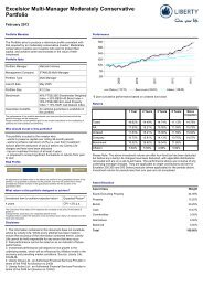 Excelsior Multi-Manager Moderately Conservative Portfolio - Liberty