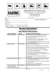 Pasta Troubleshooting - Keating of Chicago