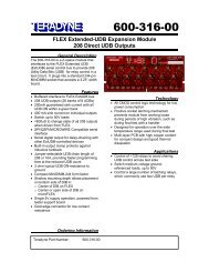 FLEX Extended-UDB Expansion Module 208 Direct ... - Teradyne GSO