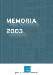 MEMORIA AUTOCONTROL 2003