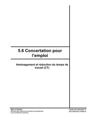 Aménagement et réduction du temps de travail - Emploi-Québec