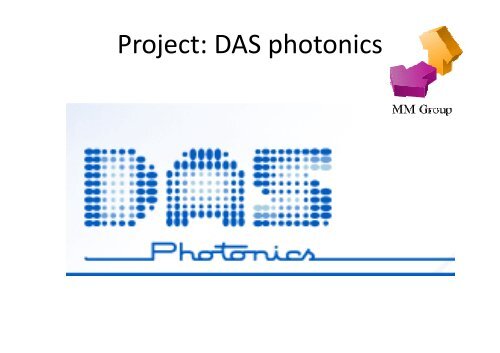 Project: DAS photonics - Universidad PolitÃ©cnica de Valencia