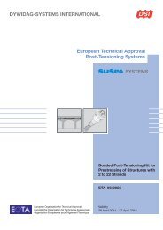 ETA-06 0025 SUSPA-Strand-Bonded PT kit for prestressing of ...