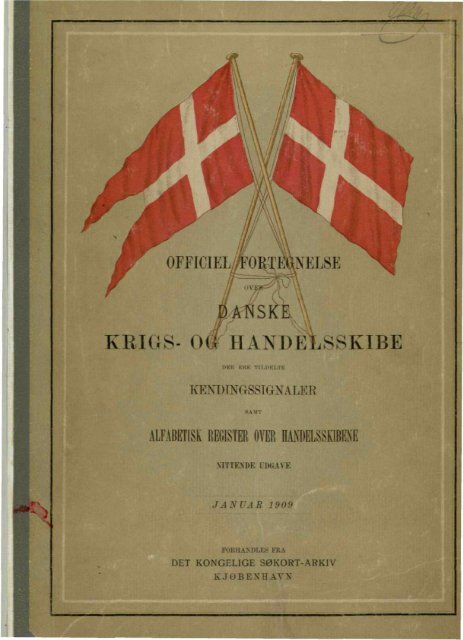 Internationale Kendingssignal-Lister over Krigs- og Handelsskibe.