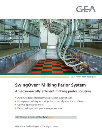 SwingOver Milking Parl... - GEA Farm Technologies