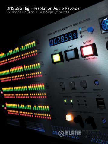 DN9696 High Resolution Audio Recorder - Midas