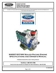 Installation Instructions for Ford Racing M-6007-S374W