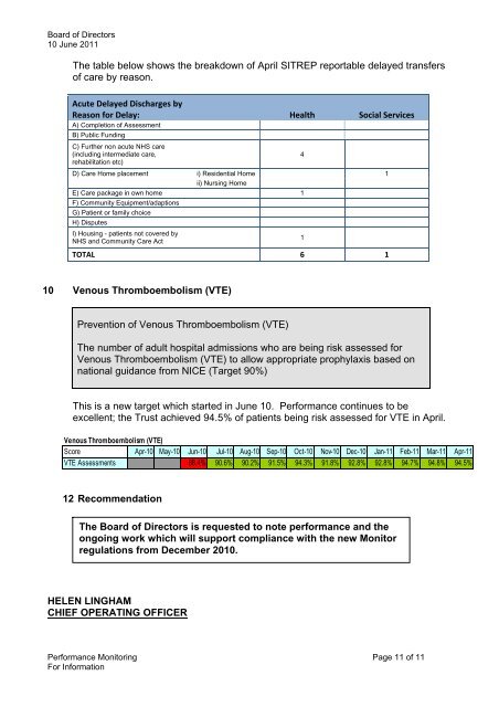 View June's Board Pack - Royal Bournemouth Hospital