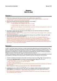 son corrigé - Université de La Rochelle