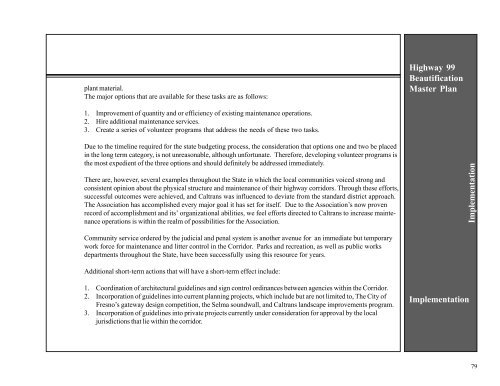 Highway 99 Beautification Master Plan - Council of Fresno County ...