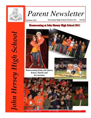 Parent Newsletter - John Hersey High School - High School District ...