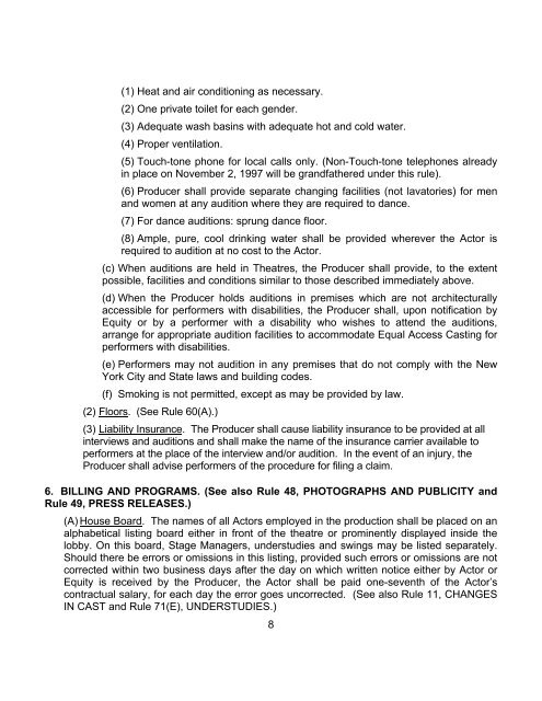 Transition Contract Rulebook 04-07 - Actors