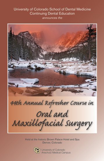 44th Annual Refresher Course In Oral And Maxillofacial Surgery